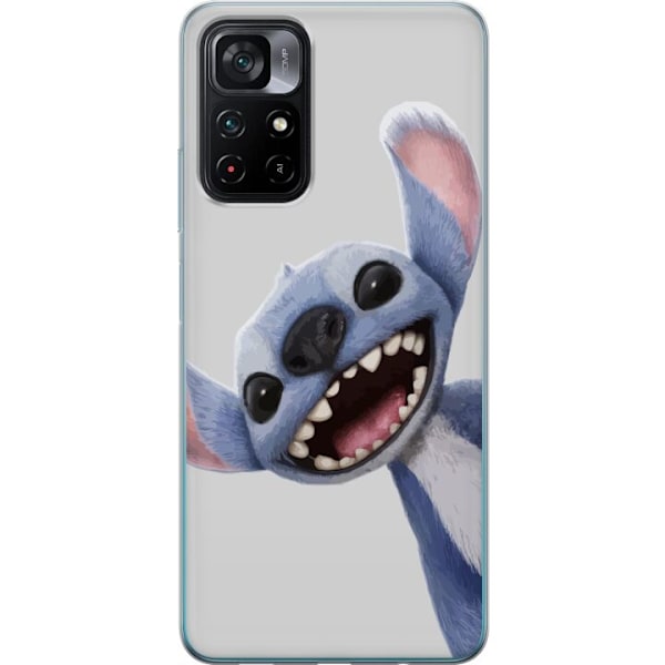 Xiaomi Poco M4 Pro 5G Läpinäkyvä kuori Stitch liikkeessä -