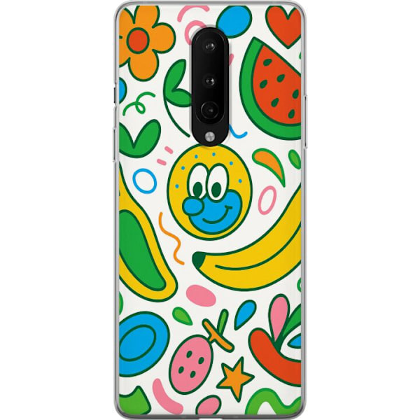 OnePlus 8 Gennemsigtig cover Sommerfugle Slør