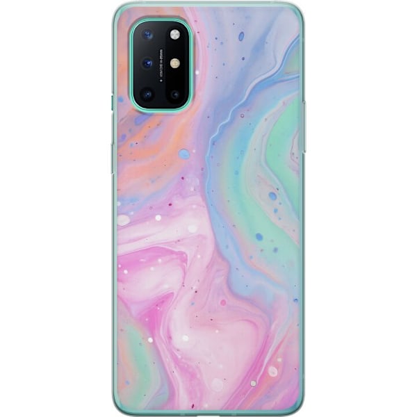 OnePlus 8T Gjennomsiktig deksel Pastellmarmor