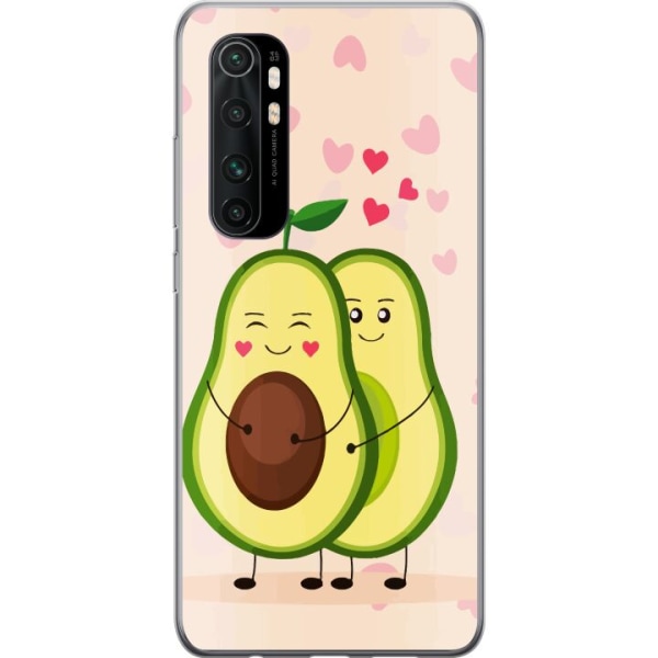 Xiaomi Mi Note 10 Lite Gennemsigtig cover Avokado Kærlighed