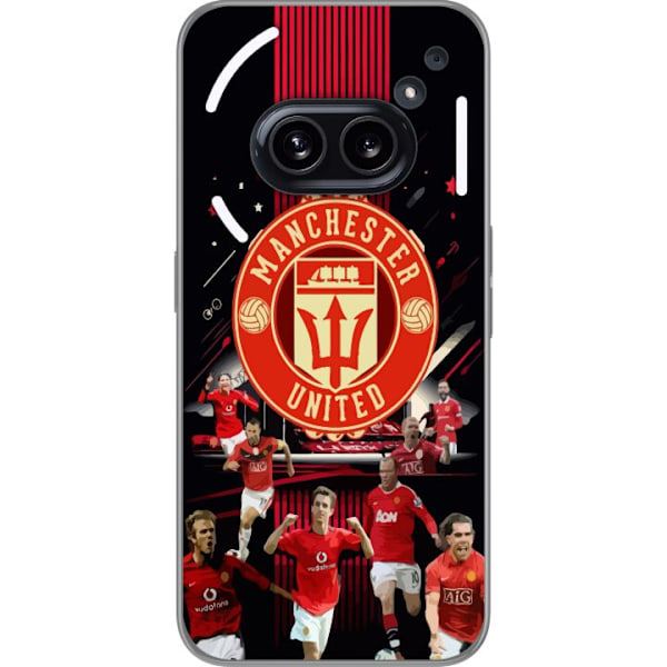 Nothing Phone (2a) Läpinäkyvä kuori Manchester United F.C.