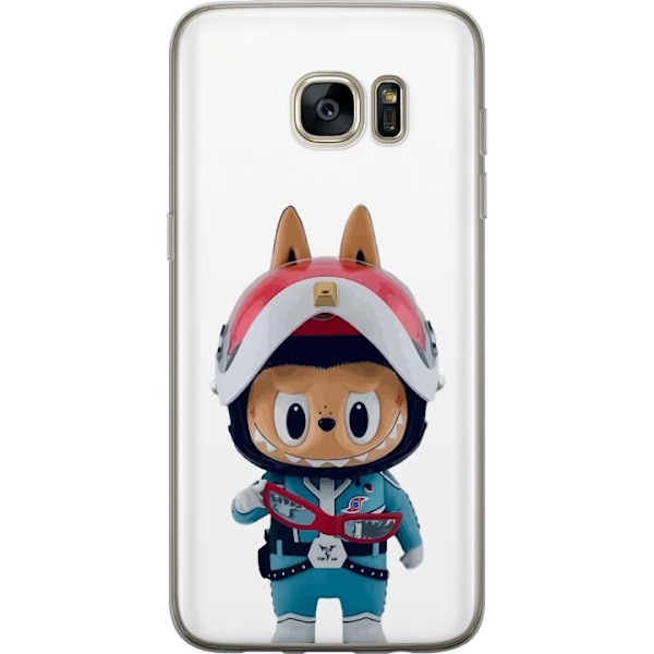 Samsung Galaxy S7 edge Gjennomsiktig deksel How2work Labubu Monstrene x Ultraman Blue Figur