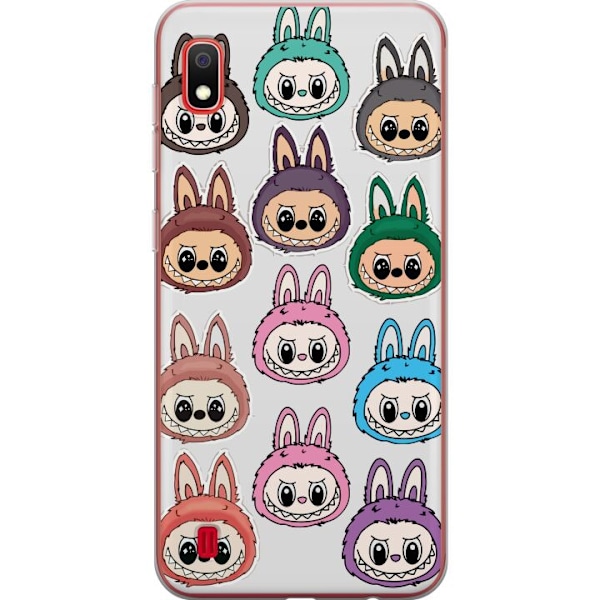 Samsung Galaxy A10 Gennemsigtig cover Labubu Macaron Monster -