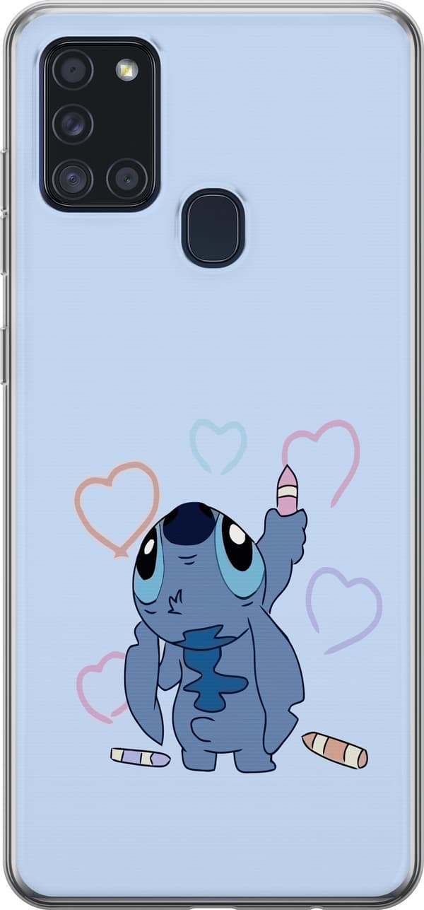 Kompatibel Mobilcover til Samsung Galaxy A21s Stitch Hjerter