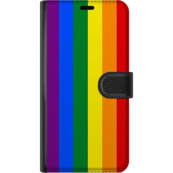 Apple iPhone 8 Plus Lompakkokotelo Pride Flagga