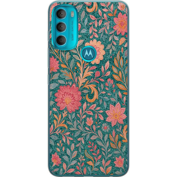 Motorola Moto G71 5G Gjennomsiktig deksel Floral Dream