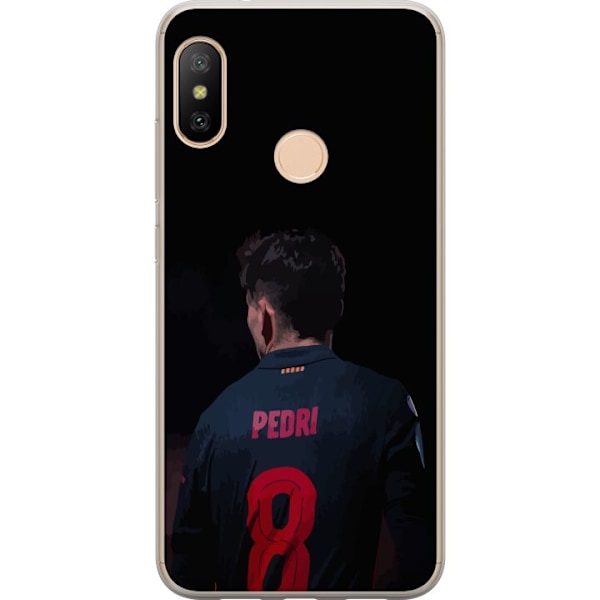 Xiaomi Redmi 6 Pro Läpinäkyvä kuori Pedri FC Barcelona Jalkapallo Espanjalainen Keskikenttäpelaaja Maali Urheilumotivaatio Fanit Lapset Nuoret