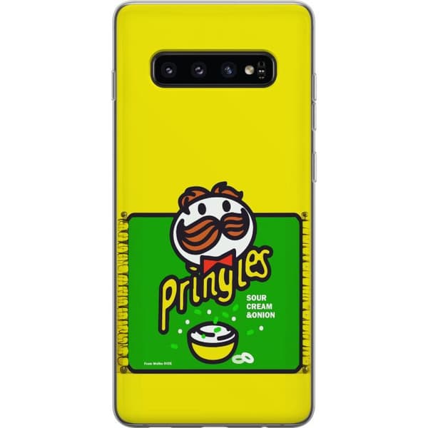Kompatibelt Mobildeksel til Samsung Galaxy S10 Pringles gul