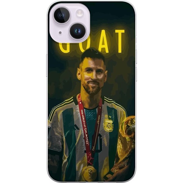 Apple iPhone 15 Läpinäkyvä kuori Vuohi Messi