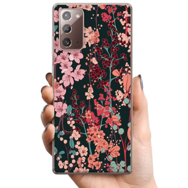 Samsung Galaxy Note20 TPU Mobilskal Blommor