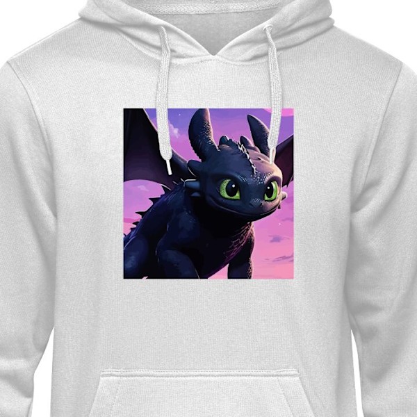 Hoodie til Voksen | Behagelig Hættetrøje Hvordan træner du din drage grå XL