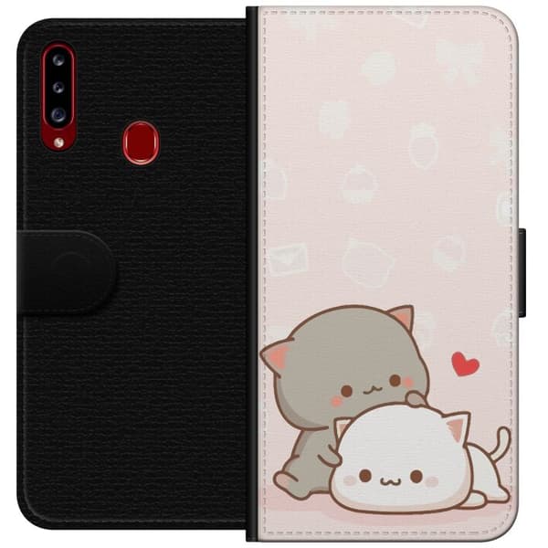 Kompatibelt Plånboksfodral till Samsung Galaxy A20s Kawaii