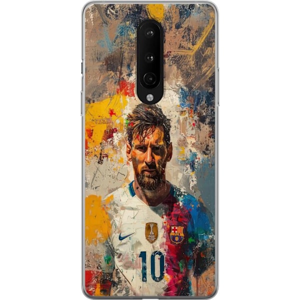 OnePlus 8 Läpinäkyvä kuori Messi Art