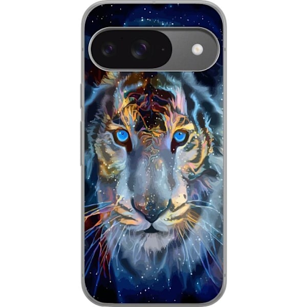 Google Pixel 9 Pro Gennemsigtig cover Galakse Tiger