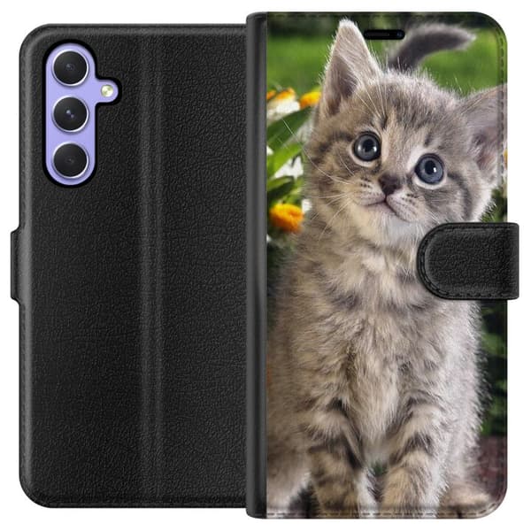 Kompatibelt Plånboksfodral till Samsung Galaxy A54 Cat