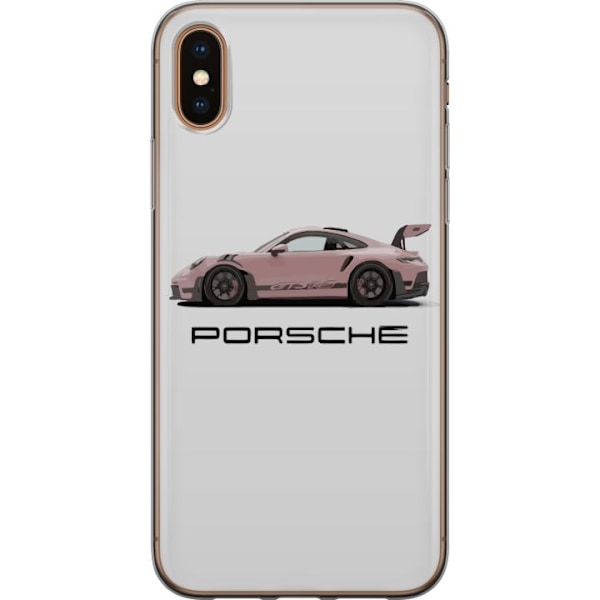 Apple iPhone XS Läpinäkyvä kuori Porsche 911 Pink