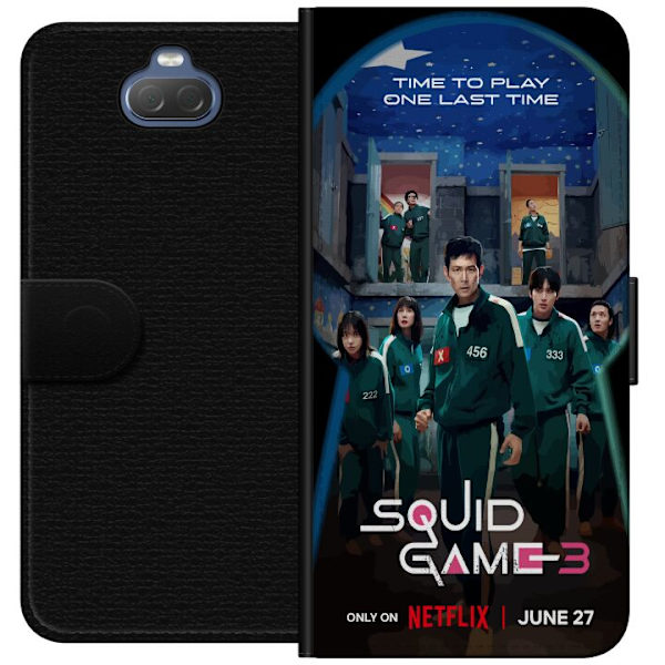 Sony Xperia 10 Plus Plånboksfodral Squid Game Säsong 3 Seriefigurer Populärt TV Serie Motiv Ikoner Spänning Drama Asiatisk Design Trend