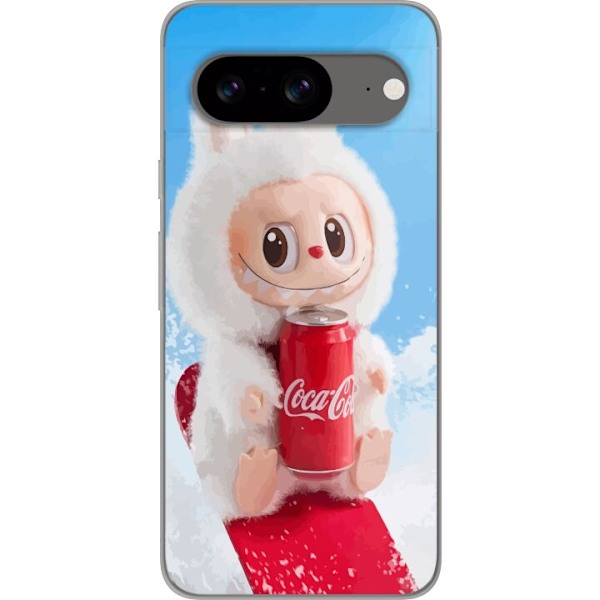Google Pixel 8 Genomskinligt Skal Labubu Summer Edition