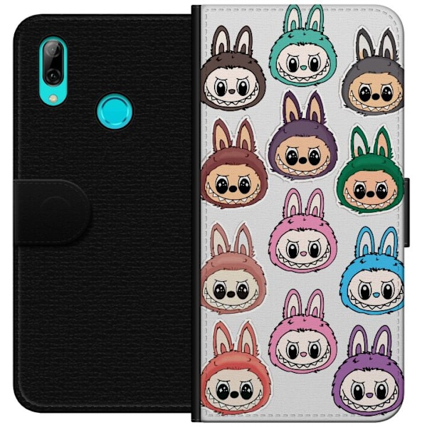 Huawei P smart 2019 Lompakkokotelo Labubu Macaron Monster - S