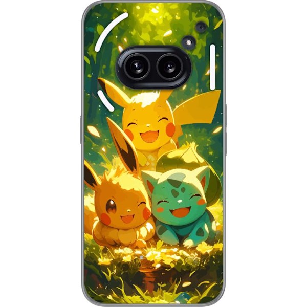 Nothing Phone (2a) Plus Läpinäkyvä kuori Pixelmonster pelit