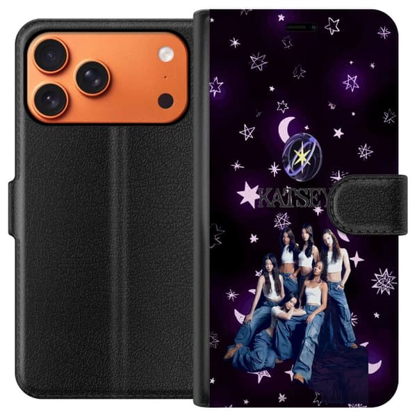 Kompatibelt Lommeboketui til Apple iPhone 17 Pro Max KATSEYE lila