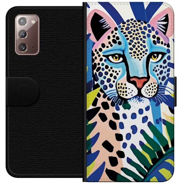 Samsung Galaxy Note20 Lommeboketui Levende Leopard