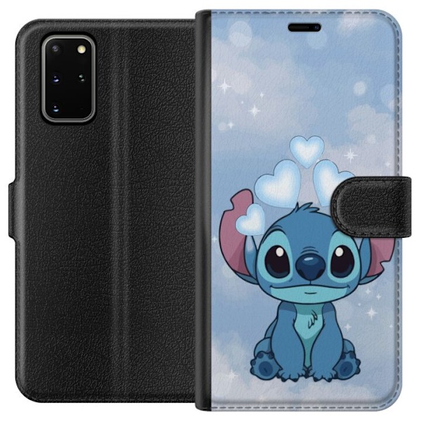 Samsung Galaxy S20+ Plånboksfodral Stitch Hoppande Glädje – Rolig Design för Present
