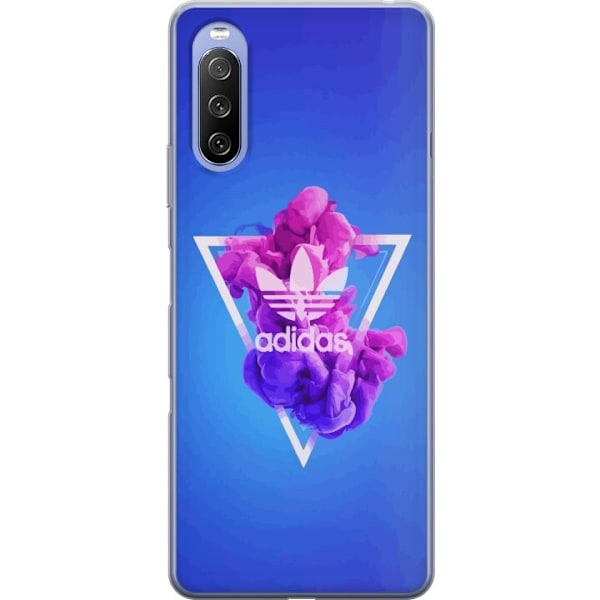 Sony Xperia 10 III Läpinäkyvä kuori Adidas-inspiroitunut si