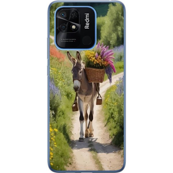 Xiaomi Redmi 10C Genomskinligt Skal Åsna Djurmotiv Rolig Design Naturmotiv Populär Dekor Humor Grafiskt Djurtema Exotiskt