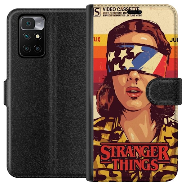 Xiaomi Redmi 10 Lompakkokotelo Stranger Things VHS