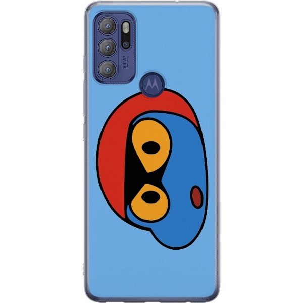 Motorola Moto G60S Läpinäkyvä kuori Bold Bot Head