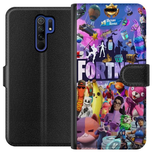 Xiaomi Redmi 9 Lompakkokotelo Fortnite Skins Emotes Battle Roy