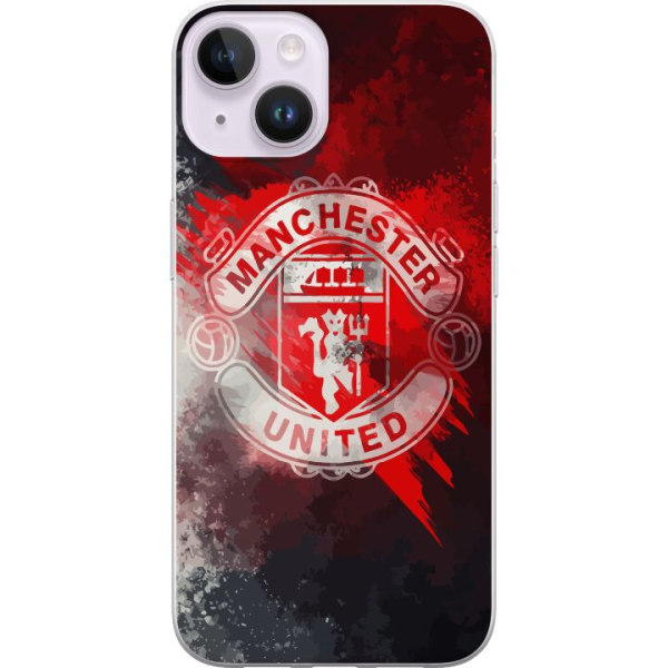 Apple iPhone 14 Plus Genomskinligt Skal Manchester United