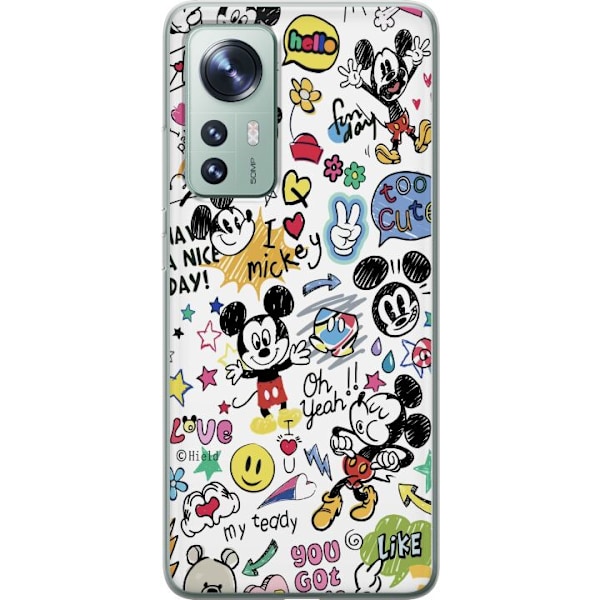 Xiaomi 12 Gennemsigtig cover Mickey Mouse