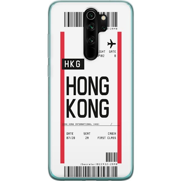 Xiaomi Redmi Note 8 Pro  Läpinäkyvä kuori Hongkong