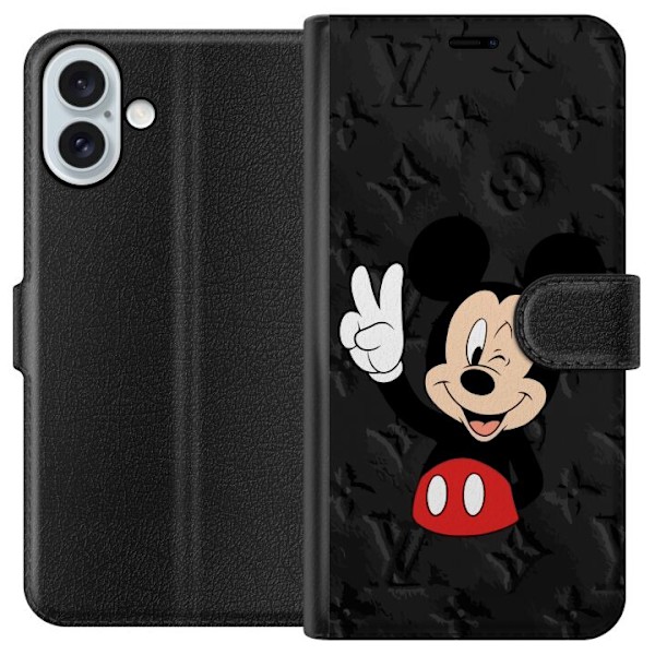 Apple iPhone 16 Plus Lommeboketui Micky Mus