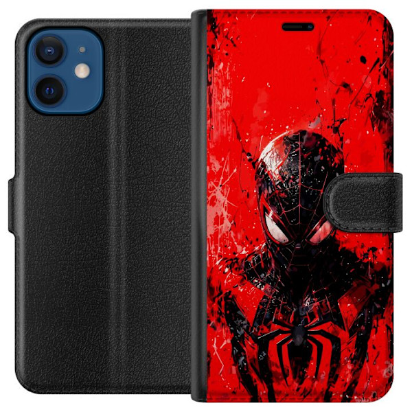 Apple iPhone 12  Tegnebogsetui Spider Man