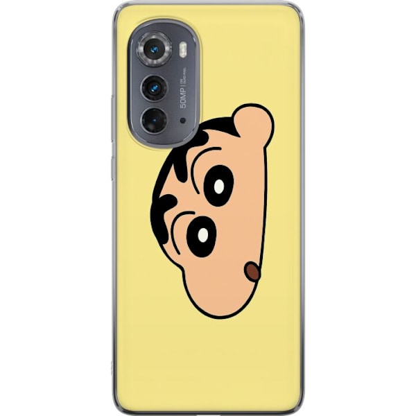 Motorola Edge (2022) Läpinäkyvä kuori Peeking Shinchan