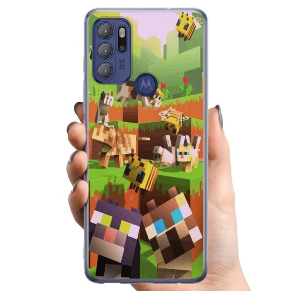 Motorola Moto G60S TPU Mobilskal MineCraft