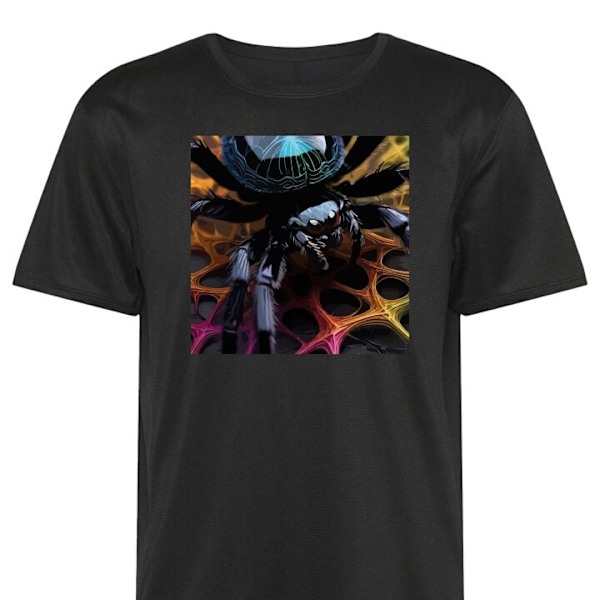 Trænings T-shirt | Sport T-shirt til Voksen Spindel sort X-Large