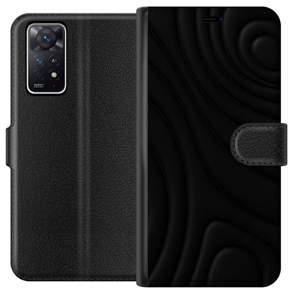 Xiaomi Redmi Note 11 Pro 5G Tegnebogsetui Sorte Bølger