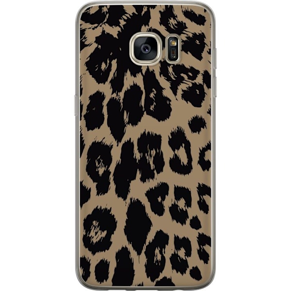 Samsung Galaxy S7 edge Gennemsigtig cover Leopard