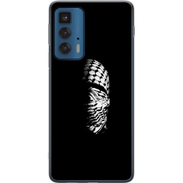 Motorola Edge 20 Pro Läpinäkyvä kuori Keffiyeh-kuviointi -
