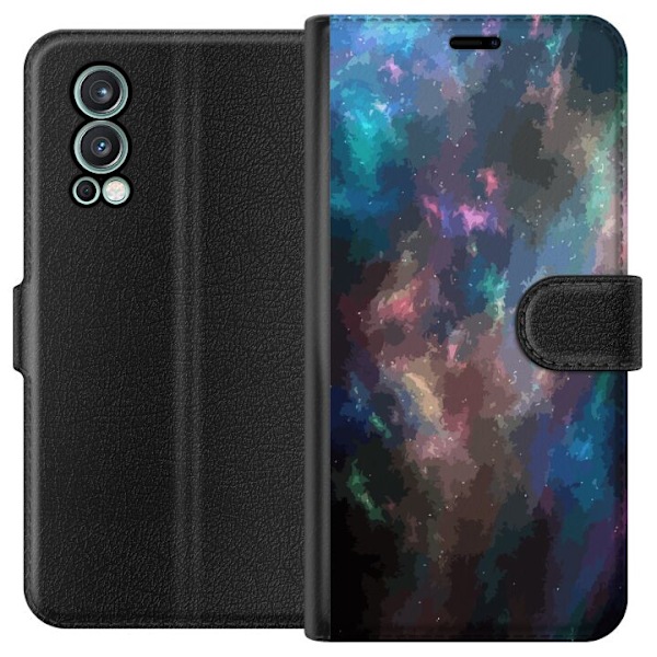 OnePlus Nord 2 5G Tegnebogsetui Galakse Marmor