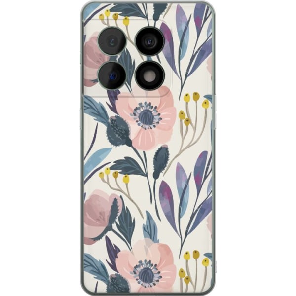 OnePlus 10 Pro Gennemsigtig cover Blomsterlykke