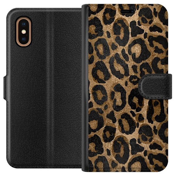 Apple iPhone XS Max Lommeboketui Leopard Luxe