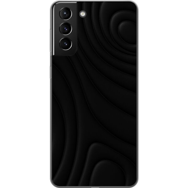 Samsung Galaxy S21+ 5G Läpinäkyvä kuori Tummat Aallot