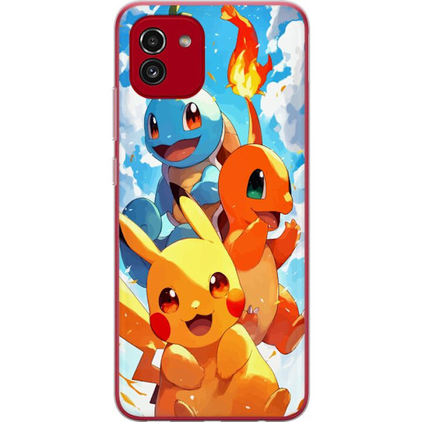 Samsung Galaxy A03 Läpinäkyvä kuori Pocket Creatures - inno