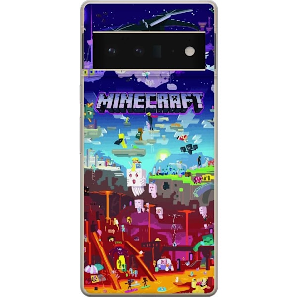 Google Pixel 6 Pro Gjennomsiktig deksel Minecraft