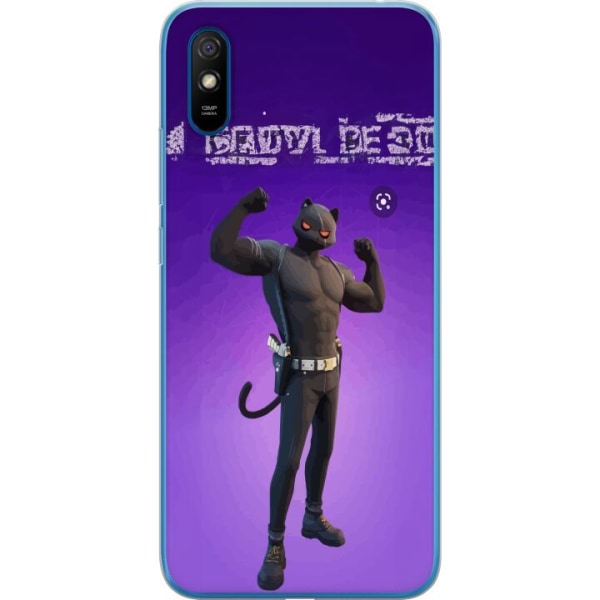 Xiaomi Redmi 9A Gennemsigtig cover Fortnite - Meowscles